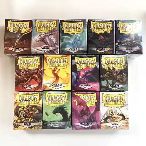 66x91mm 100 PCS/LOT Color Matte Cards Demark Dragon Shield Cards Sleeve MGT Cards Protector for PKM,