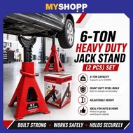 3/6 Ton Heavy Duty Jack Stand WithSafety Lock Car Jack Jack Kereta Jek Kereta