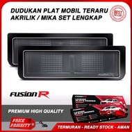 DUDUKAN PLAT MOBIL / TEMPAT PLAT AKRILIK / TATAKAN PLAT AKRILIK MIKA ( BAYAR DITEMPAT ) Dudukan plat