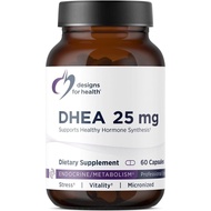Designs for Health DHEA 25mg - DHEA Supplement for Men + Women - Supplement to Help Support Healthy 