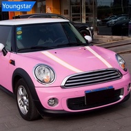 【FY】  Car Engine Hood Bonnet Decor Sticker Stripes Decals For Mini Cooper S JCW R55 R56 R60 R61 F54 