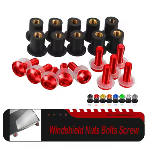 For Honda Silver Wing GT 400 600 ST1300 STX1300 Motorcycle Accessories Windscreen Windshield Nuts Bo