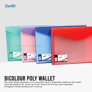 Bantex F4 2-Color Folio Plastic Button Folder