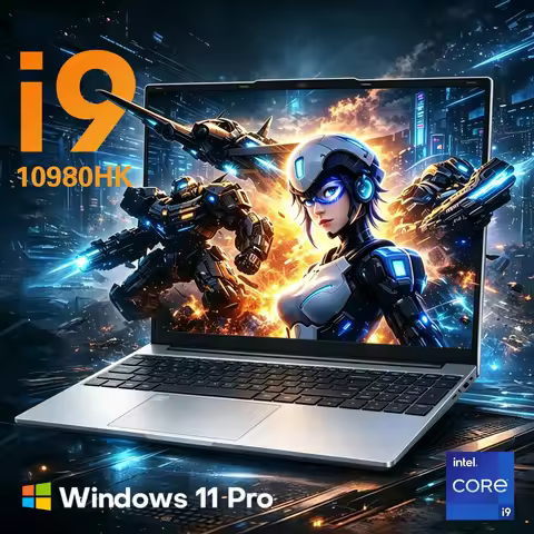 New15.6" Ultra Slim Portable Laptop intel i9-10980HK/9900U Notebook PC Gamer 16GB RAM 1TB Fingerprin