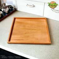 KayuKu Furniture Wooden box 35x35x3 cm Wooden Tray Wooden Tray storage box