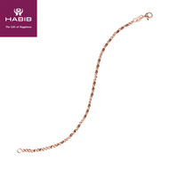 HABIB Oro Italia 916 Zelie Rose Gold Bracelet GW3424(R)
