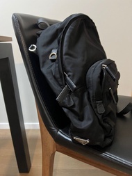 Prada Black Nylon Backpack
