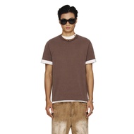 Beuter plain wash T-SHIRT - BEUTER WASHED CLASSIC T-SHIRT - MOCHA