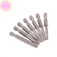 DUJIA 7 Pcs S2 Magnetic Star Screw Driver 5 Point Screwdriver Bits 50mm 1/4" Hex Shank T10 T15 T20 T