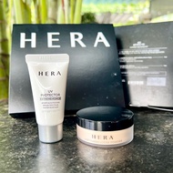 Set phấn phủ HERA Soft Finish Loose Powder 6gam kèm chống nắng 15ml