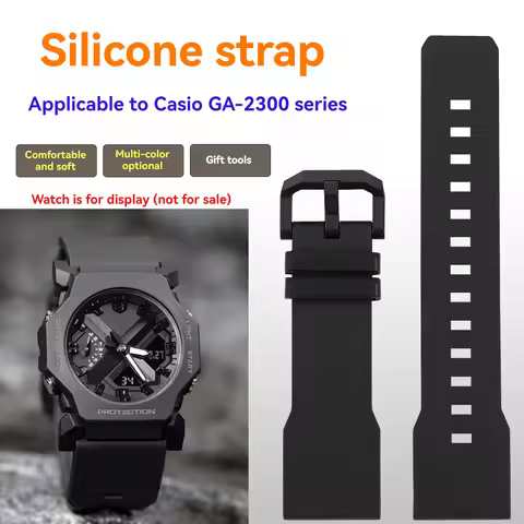 24mm resin rubber watch band For Casio G-Shock GA2300 GA-2300-4A/7A/1A men women sports silicone str
