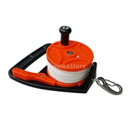 Performance Portable Compact Orange Plastic Scuba Diving Wreck Reel Kayak Anchor with 150  Strong Ny