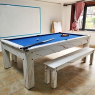 [APS] Pool Table With Ball Return Home Use Snooker Table 7ft 8ft 3 in1 Meja Pingpong Dining Table Bi