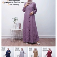 gamis twill ori pekalongan kancing polos