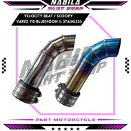Terlaris Velocity Stack stainless air intake Beat Scoopy Vario fi Esp trotthel body 26-30mm