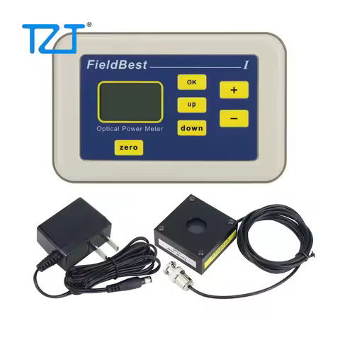 TZT FieldBest 0.1mW-2W/10uW-200mW/10mW-50W Optical Power Meter Premium Laser Power Meter High Accura