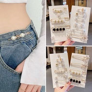 Waist Trimmer Pant Waist Waist Adjustment Skirt Elastic Waist Anti-slip Button Brooch Women's Pin Fa