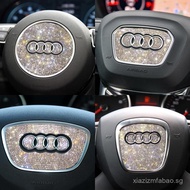 Popular[2541Positive Review]Audi steering wheel A4L A6L A3A5 Q3Q5 Q7A7Diamond Label Sticker Interior