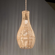 Paper Rope Lampshade Woven Lamp Shade Chandelier Shade Boho Rustic Light Fixture Shade Boho Lampshad