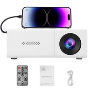 1080P LED Mini Projector with Remote Control 4K HD ideo Projector Compatible with HDMI AV Laptop Sma