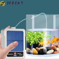 JEROMY Solar Oxygen Pump, Water Proof USB Rechargeable Portable Aerator, Oxygen Booster Ultra Silent