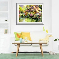 Nipa Hut Diamond Painting DIY Kit/ Bahay Kubo/ Square Drill/ Full Diamonds