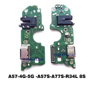 FLEXIBLE CHARGER CONNECTOR OPPO A57 4G 5G - A57S - A77S - A57 2022 CON HF + MIC