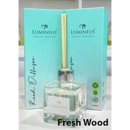 Lumineus Reed Diffuser I Fresh Wood I Plant Base I 100% Biodegradable I Malodor Neutraliser