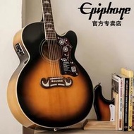 吉他 epiphone吉他ej200蜂鳥dove鴿子j45全面單 易普鋒民謠吉他 吉普森