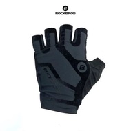Rockbros S196 Bike Gloves Half Finger Bike Gloves - Black