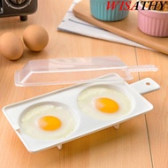 WISATHY Egg Steamer Kitchen Tool Baking 2 Eggs Cooker Steamer Tool Food Gadget Draining Egg Boiler