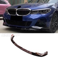 Car Front Bumper Lip Diffuser Spoiler Glossy Black Modification Part For BMW 3 Series G20 G28 early 