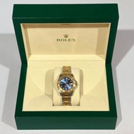 98%NEW ROLEX WATCH #16623 Yacht-Master 藍色錶盤 18K黃金錶圈 36mm #勞力士手錶 #香榭站正品