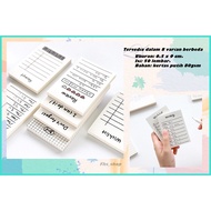 Memo Pad Memo Stationery Memo Pad Aesthetic Memo Pad To Do List Twilight DAY Basic White Memopad