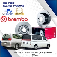 BREMBO NISSAN ELGRAND E50 / E51 / E52 (2004 - 2022) DISC BRAKE ROTOR  REAR (BRLAKANG) 100% ORIGINAL 