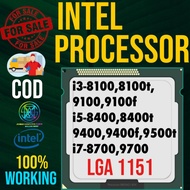 Intel Core i-series i3-8100, 9100,9100f i5-8500, 9400, i7-8700,9700 LGA 1151 Desktop Processor