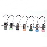 Stainless steel multifunctional clothes clip suitable for family dormitory use drying storage clothing clip hook clip