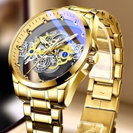 New Hollow out See through Automatic Men's Watch Waterproof Luminous