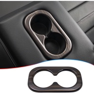 Rear Seat Water Cup Holder Cover Trim for Honda CRV CR-V 2023 2024 2025 2026 - ABS Wood Grain Sport 