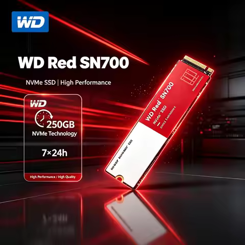 WD Red SN700 500GB/1TB NVMe M.2 2280 NAS SSD, Up to 3430 MB/s Read, PCIe Gen3, High-Speed Caching fo
