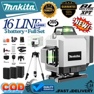 16 Line Laser Level Laser 4D Green Light Self-Leveling 360 Adjustable Rotary Leveling Measuring Tool