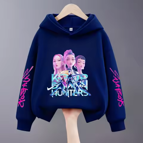 K-pop Girl Group Children's Hoodies Spring Clothes New Style Fashion Hooded Tops Long Sleeved Sweats