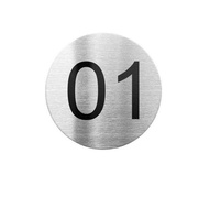 Stainless Steel Table Number Plate Restaurant Number Plate Creative Unique Number Sticker House Numb