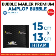 BUBBLE ENVELOPE 15X16CM - BUBBLE MAILER - BUBBLE PACKING HELLO PREMIUM BLACK