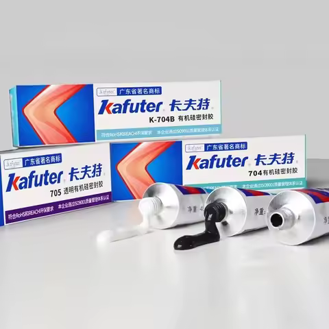 Kafuter Silicone Industrial Glue Diy Panel Glue High Qual K-704 704B RTV Silicone Rubber Black/Trans