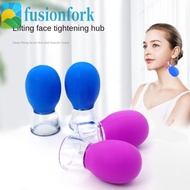 FUSIONFORK​ Facial Massage Cup, Skin Lifting Cupping Cup Skin Scraping Massage Jar, Face PVC Random 