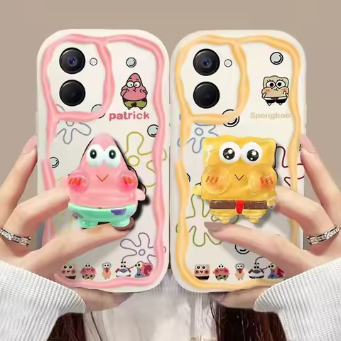 Cute Spongebobs P-Patrick Star Case For Samsung Galaxy S21 S20 Plus Ultra S20FE S21FE S23FE S24FE A5