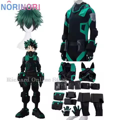 My Hero Academia World Heroes Mission Boku No Hero Akademia Izuku Midoriya Deku Cosplay Costume Gree