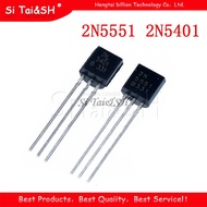 50pcs/lot Transistor DIP 2N5551 2N5401 5551 5401 TO 92 (25PCS* 2N5401+25PCS* 2N5551 )