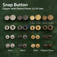 Metal Snap Fasteners – Copper Core – VT5 (12mm) / VT10 (15mm)